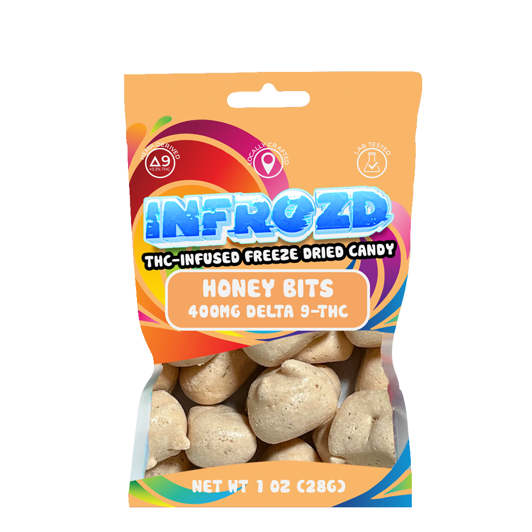 Honey Bits - Freeze Dried Candy Delta 9 Infused - 400 mg