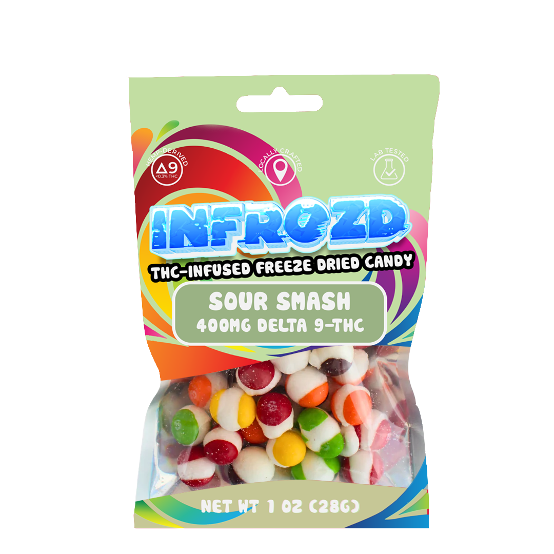 Sour SMASH - Freeze Dried Sktlz Candy Delta 9 Infused - 400 mg