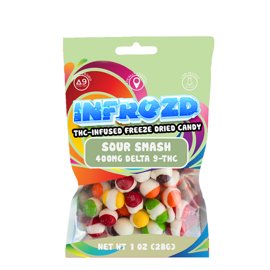 Sour SMASH - Freeze Dried Sktlz Candy Delta 9 Infused - 400 mg